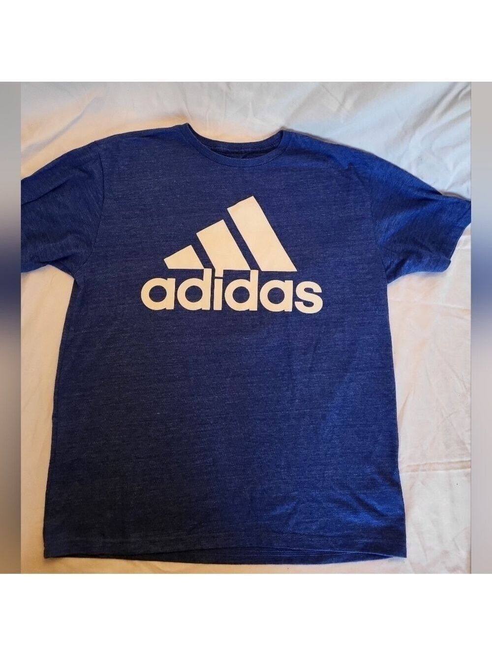 adidas Blue T-Shirt with White Logo